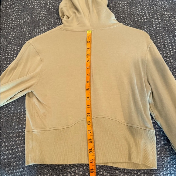 Lululemon Modal fleece long sleeve fleece hoodie trench size 12 - Picture 16 of 16